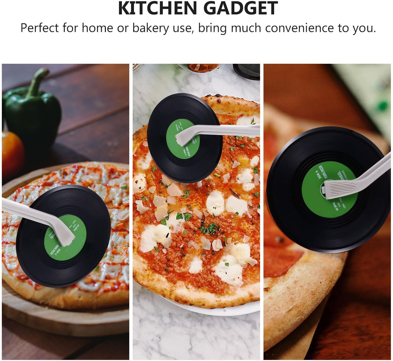 Pizza Cutter Vinyl Record Design Pizza Wheel Tools Kitchen Accessories