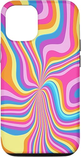 Miniatura 4 de iPhone 12 mini Groovy Liquid Swirl Retro 70's 80's Trippy Psychedelic Phone Case