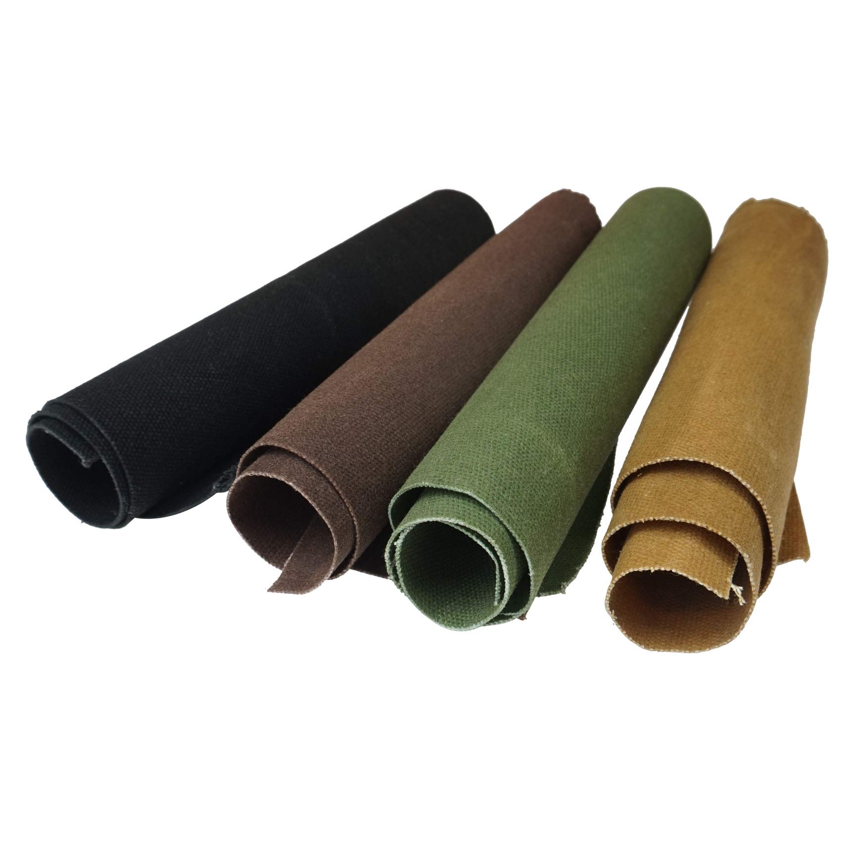Tela de lona encerada de 16 onzas de The Yard, 100% algodón, 137 cm de ancho (negro, 2 yardas (72 x 58 pulgadas)