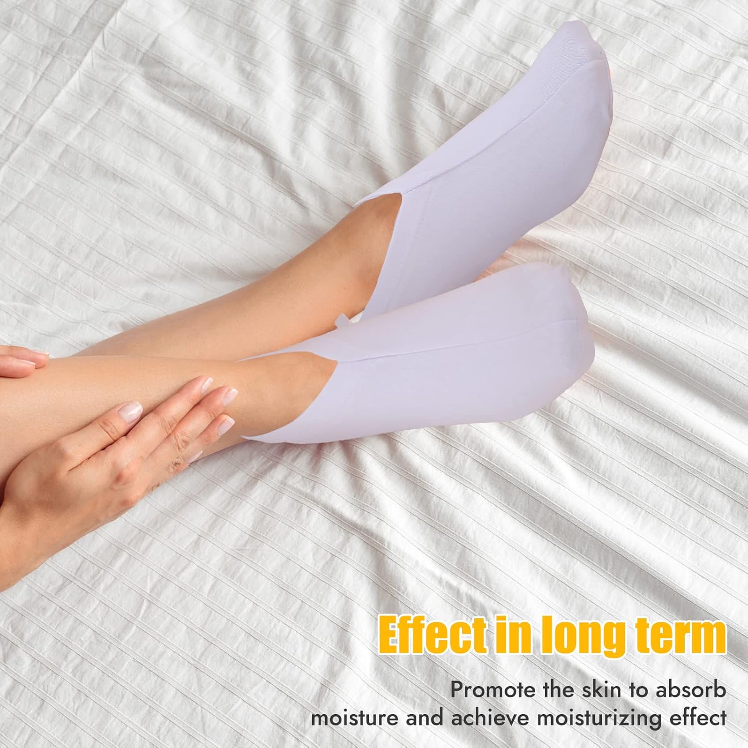 4 Pairs Moisturizing Socks, Thin Foot Spa Socks Set, Cotton Moisture