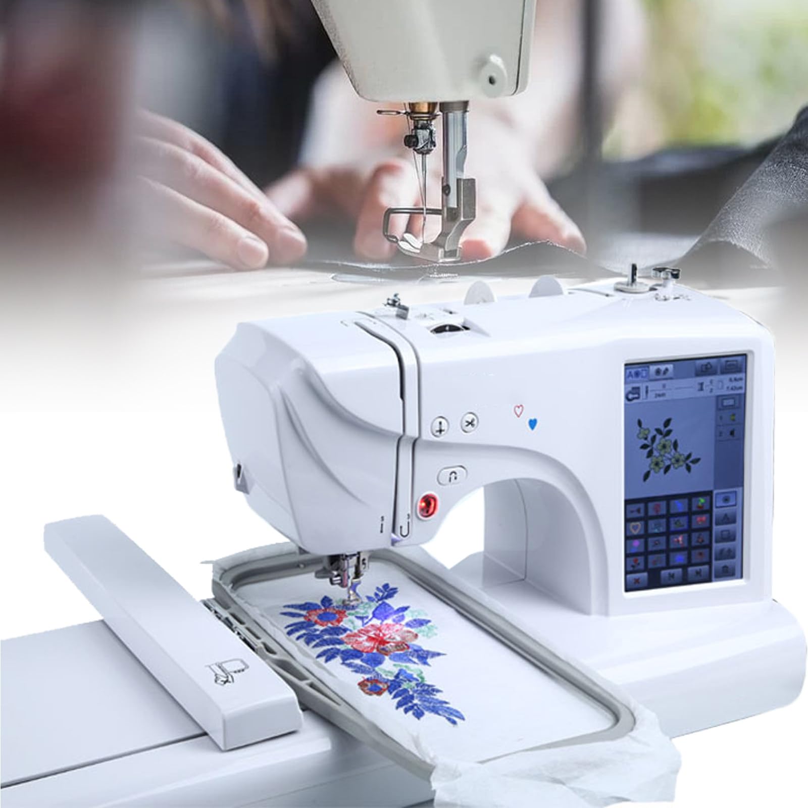 Macchina da Ricamo con 158 Ricami incorporati, Touch Screen LCD e 132 Punti incorporati: Cucire Diventa Facile