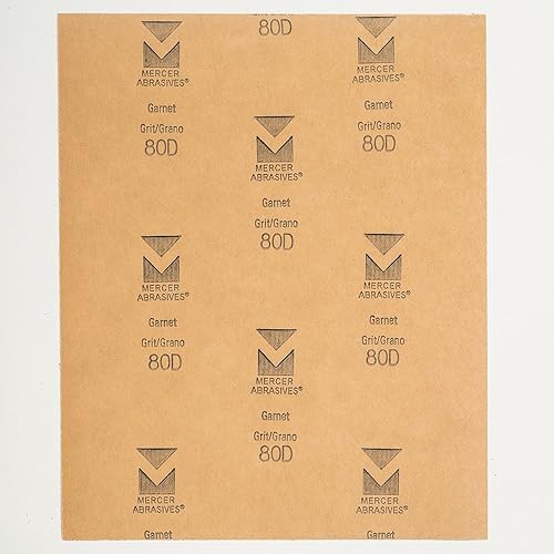 Miniatura 2 de 206080D - Hojas de papel granate de 9 x 11, grano 80D (paquete de 50)