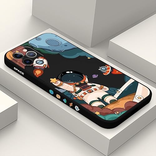 Miniatura 1 de LEECG Fundas para iPhone 11 Pro Max, funda para iPhone 11 Pro Max, diseño de patrón de astronauta, ajuste delgado, suave, resistente a los arañazos,