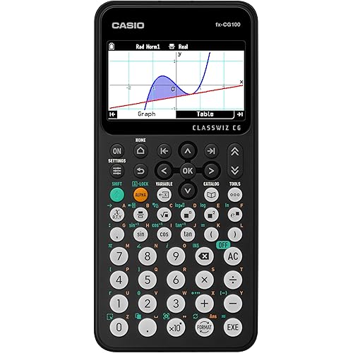 Casio fx-CG100 ClassWiz® Color Graphing Calculator with 3D Graph & Python | Large High-Res Display, Basic & Advanced Functions | Ideal for Exams, STEM, Programming & Advanced