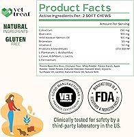 Vista 5 de Masticables para aliviar la alergia para perros, 120 masticables para alergias para perros, alivio de picazón para perros, antipicazón para perros