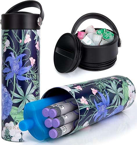 Miniatura 10 de Estuche de Viaje Refrigerador de Insulina 24H con Paquete de Hielo Aprobado por TSA - Estuche de Viaje Refrigerador de Medicamentos Estuche de Viaje