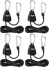Ayaport Adjustable Rope Hanger Grow Light Hanger, 1/8 Heavy Duty Plant Pulley Rope Tightener Ratchet Tie Down for Kayak, Tarp, Tent Tie Downs, Hanging Plants, Filters, Fans