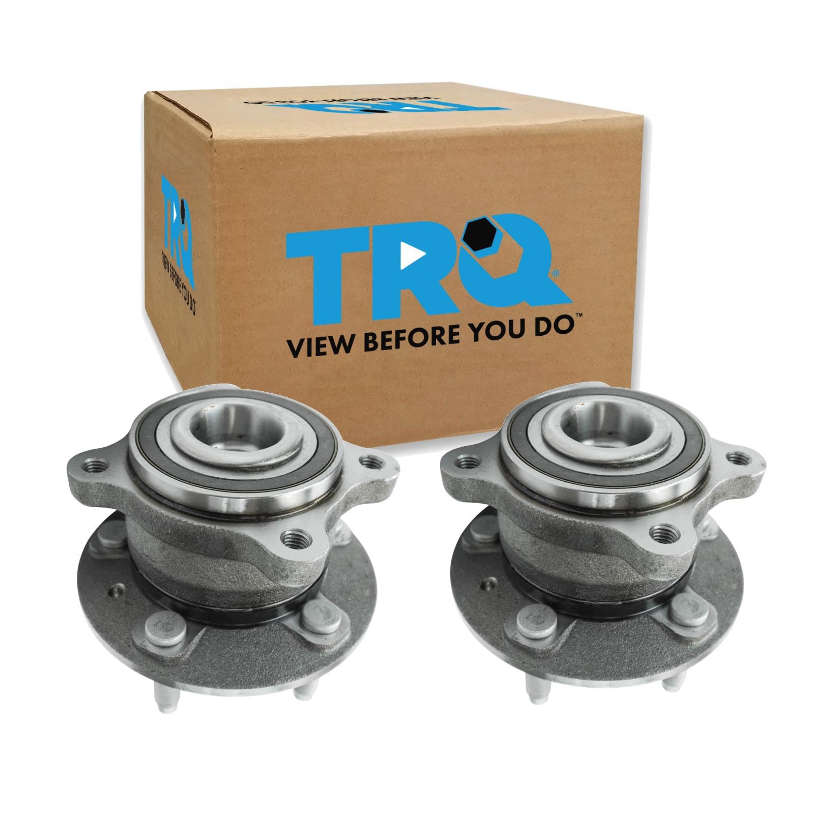 TRQ Rear Driver and Passenger Side Wheel Bearing and Hub Assembly Set 2