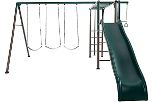 Lifetime 91028 Monkey Bar Adventure Swing Set, Earthtone: A Playground in Your Backyard