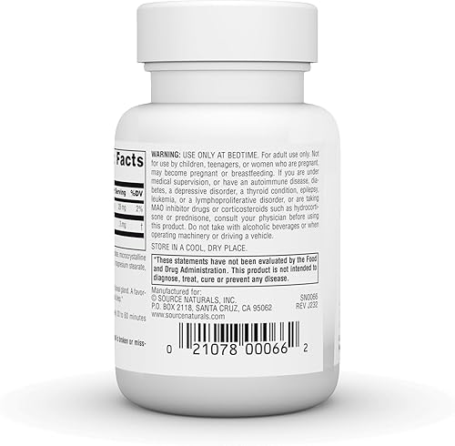 Miniatura 3 de Source Naturals Melatonina Liberada por el Tiempo - 3 mg, 120 Tabletas