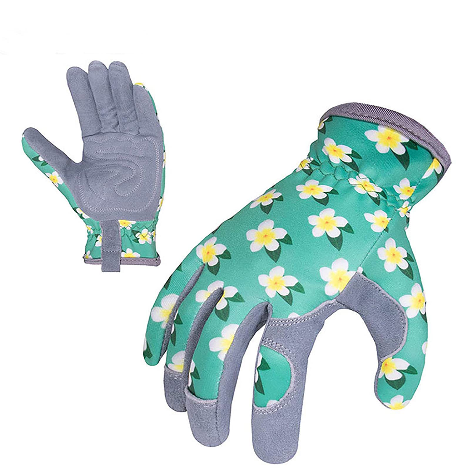 Gants de Jardinage Imprimé Floral pour Femme Gants de Travail en Cachemire Antidérapants Plantation Gants de Jardin pour Le Jardinage Extérieur Polyvalent