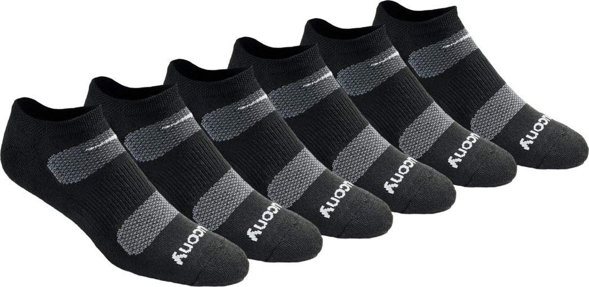 Men's RunDry Mesh Ventilating Comfort Fit Performance No-Show Socks, Available in M-XXL (6, 12, 18 Pairs)