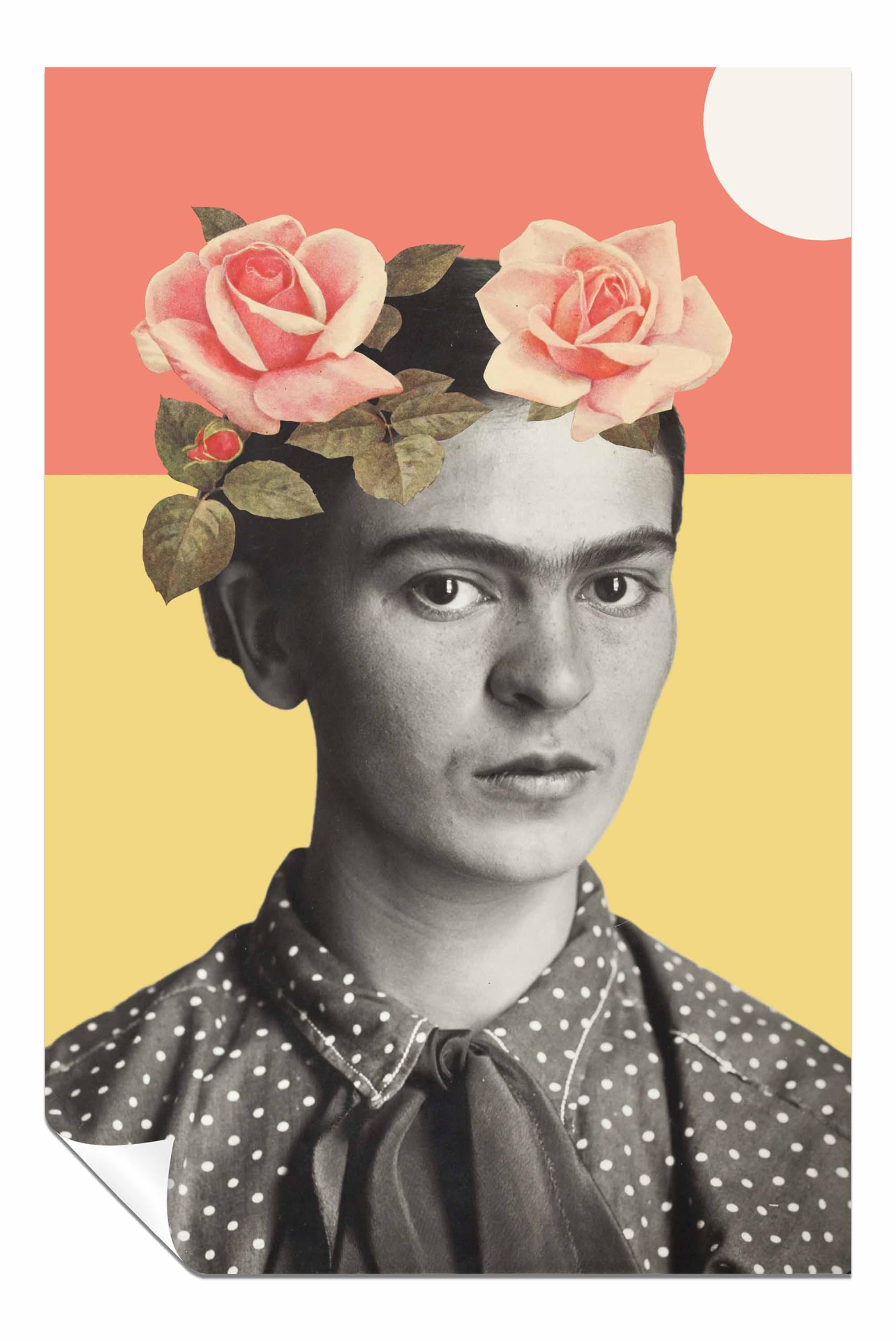 Panther Print Unframed Poster Frida Kahlo Pictures For Home Walls, Bedroom, Living Room & Bathroom Decor 31X20cm (12X8in)