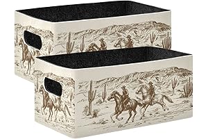 Kcldeci American Wild West Storage Bin Western Nursery Organizer