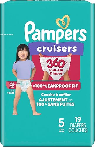 Vista 28 de Pampers Pañales Cruisers 360 - Talla 5, 128 unidades, a prueba de bebés hasta 100% a prueba de fugas