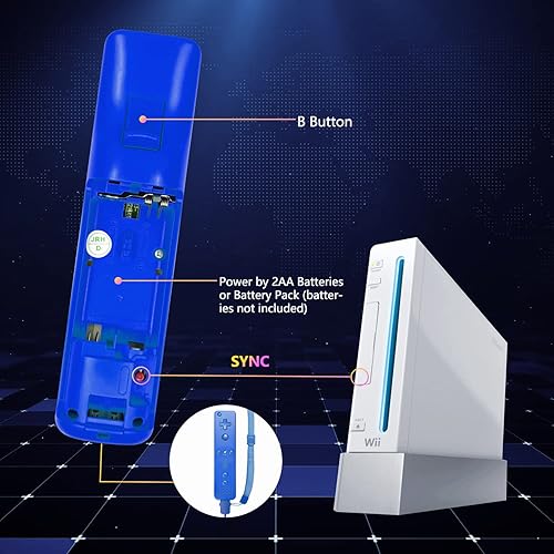 Miniatura 45 de Yosikr Controller for Wii, Remote Controller for Wii with Silicone Case and Wrist Strap Compatible for Wii/Wii U (2 Pack, White and White)