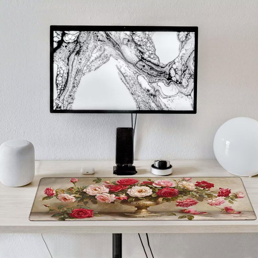 Podkładka pod mysz, podparcie nadgarstka, podkładka pod mysz z antypoślizgową gumową podstawą, ergonomiczna podkładka pod mysz do komputera, laptopa, domowego biura, kompatybilna z myszami laserowymi