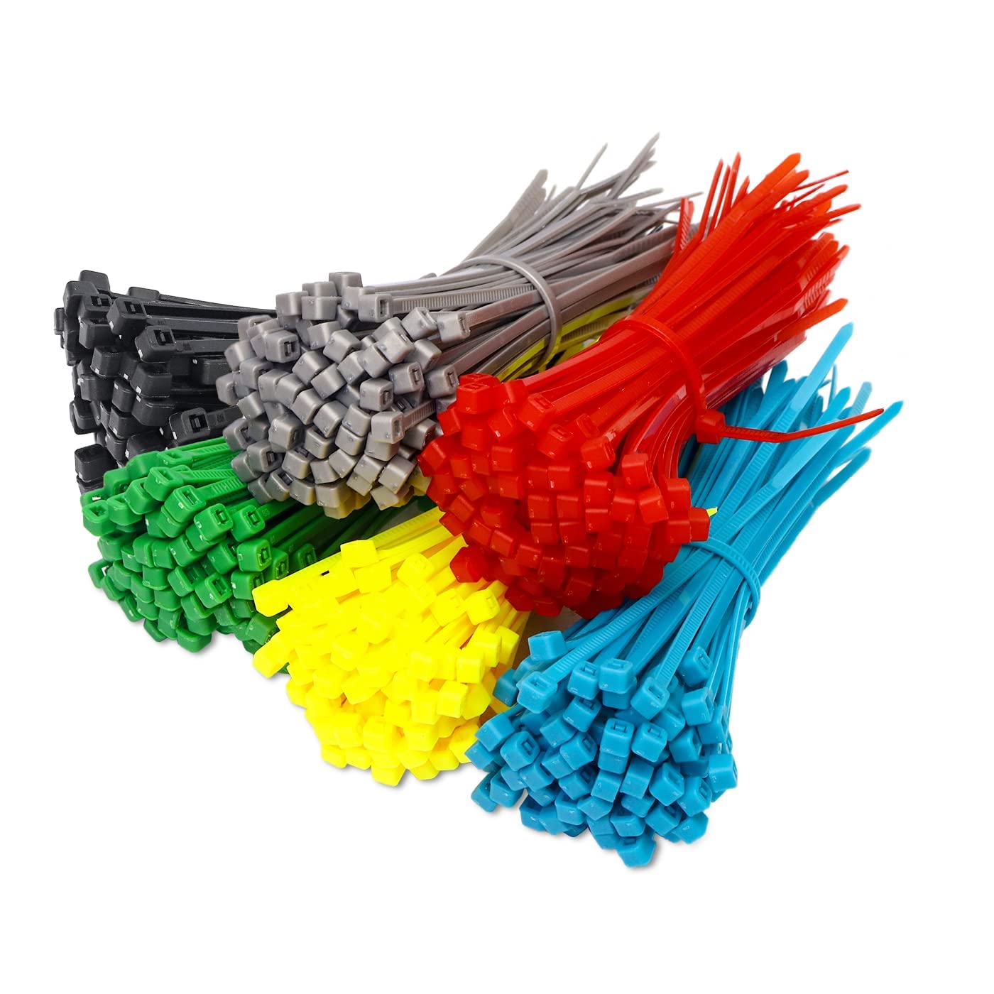 electronic spices combo multi-purpose cable tie in multi color (2.5mmx150mm) pack of 600pcs