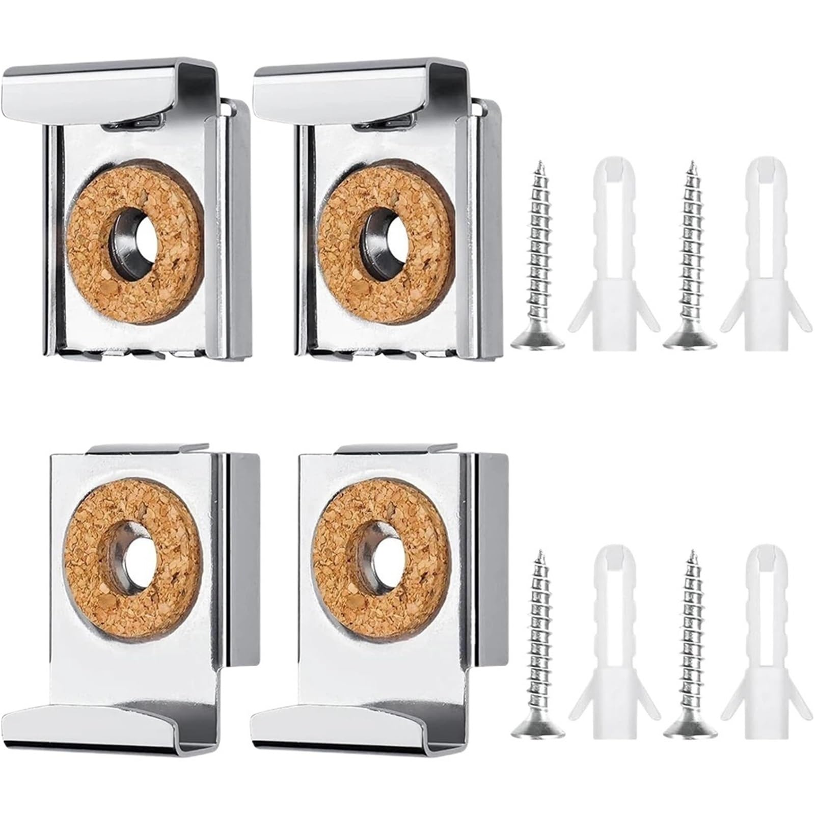 8-20pcs Hanging Mirrors Home Improvement 31 * 24 * 7MM Brackets Metal Mirror Mounts Clips for Hanging(12pcs)