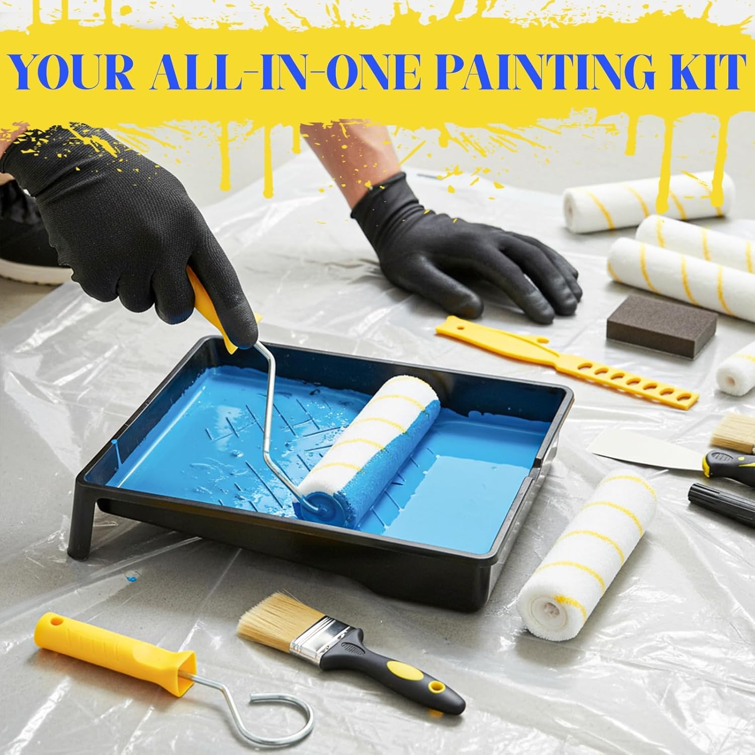 18-Piece Paint Roller Kit - Easy Painting! -7