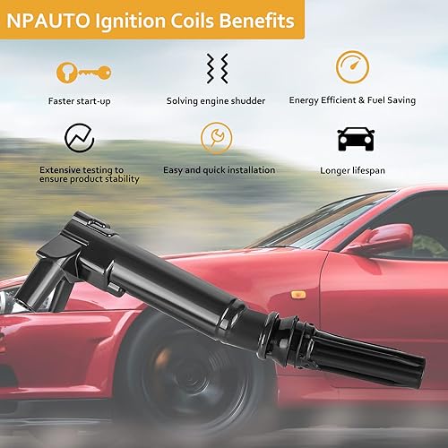 Miniatura 2 de NPAUTO Paquete de bobinas de encendido compatible con 6.2 6.2L V8 Ford F250 F150 F350 Super Duty, Lobo 2010 2011 2012 2013 2014 2015 2016 2017,