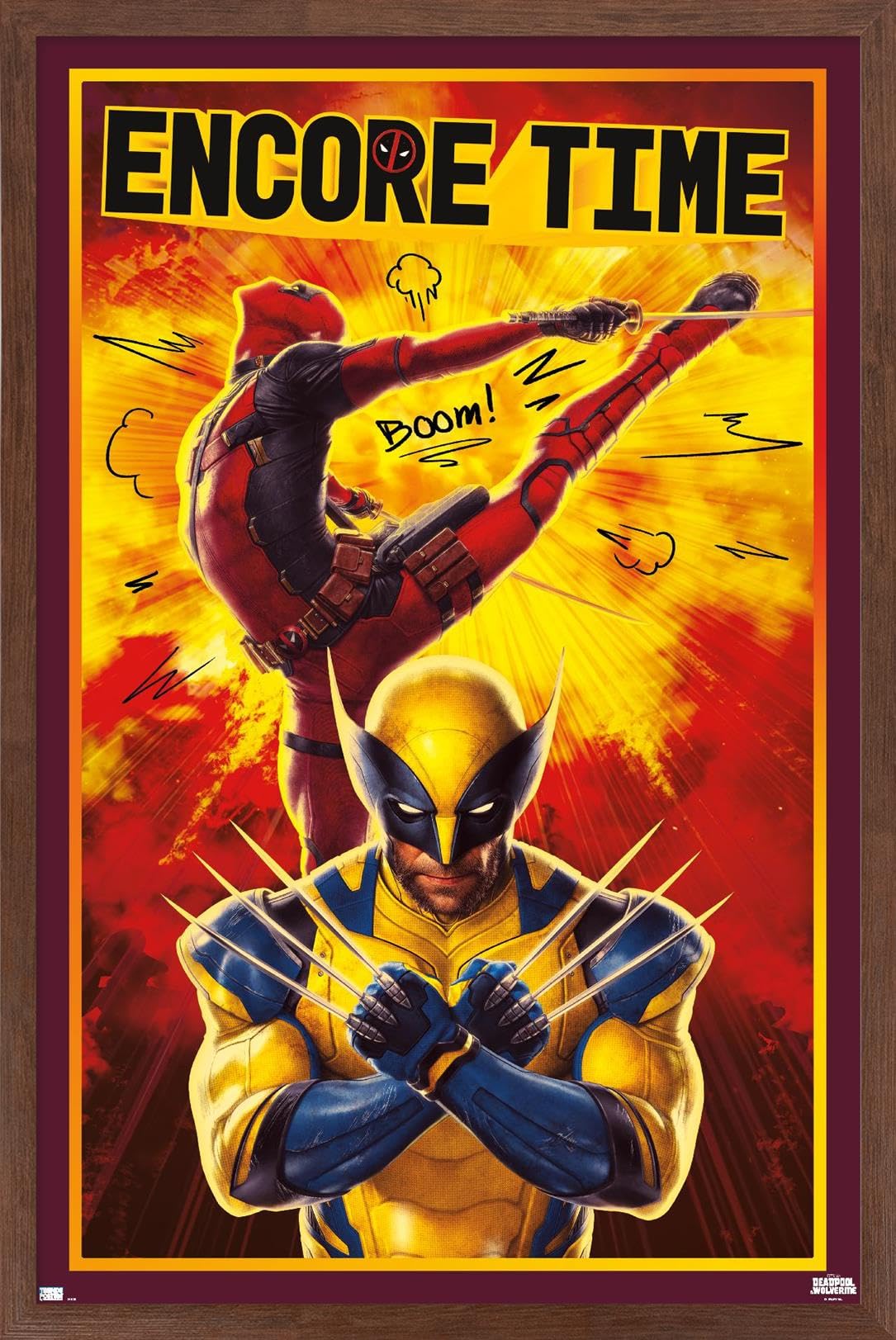 Amazon.com: Marvel Deadpool & Wolverine - Encore Time Wall Poster