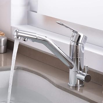 Kitchen Faucet Filter Water Swivel Drinking Faucet Dual Spout Purifier Kitchen Faucets Vessel Sink Mixer Tap Torneira