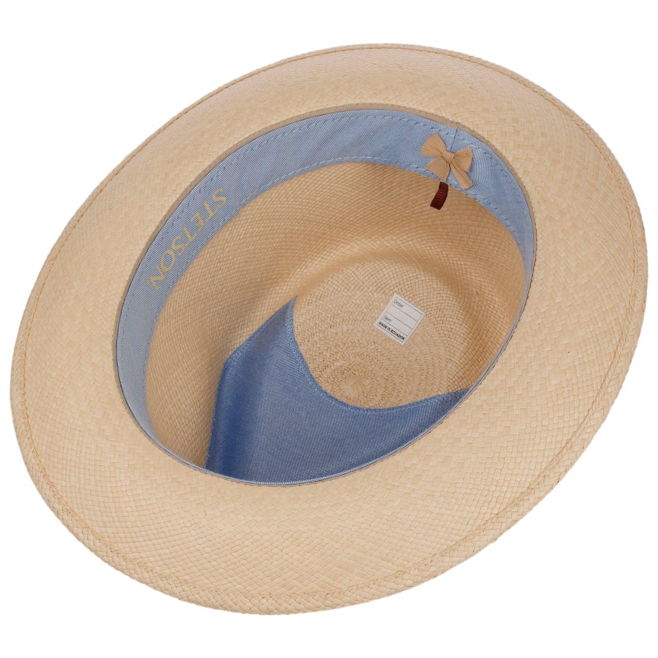 Stetson Sanvito Sombrero Fedora Panama Paja Proteccion UV 40 Unisex Primavera Verano