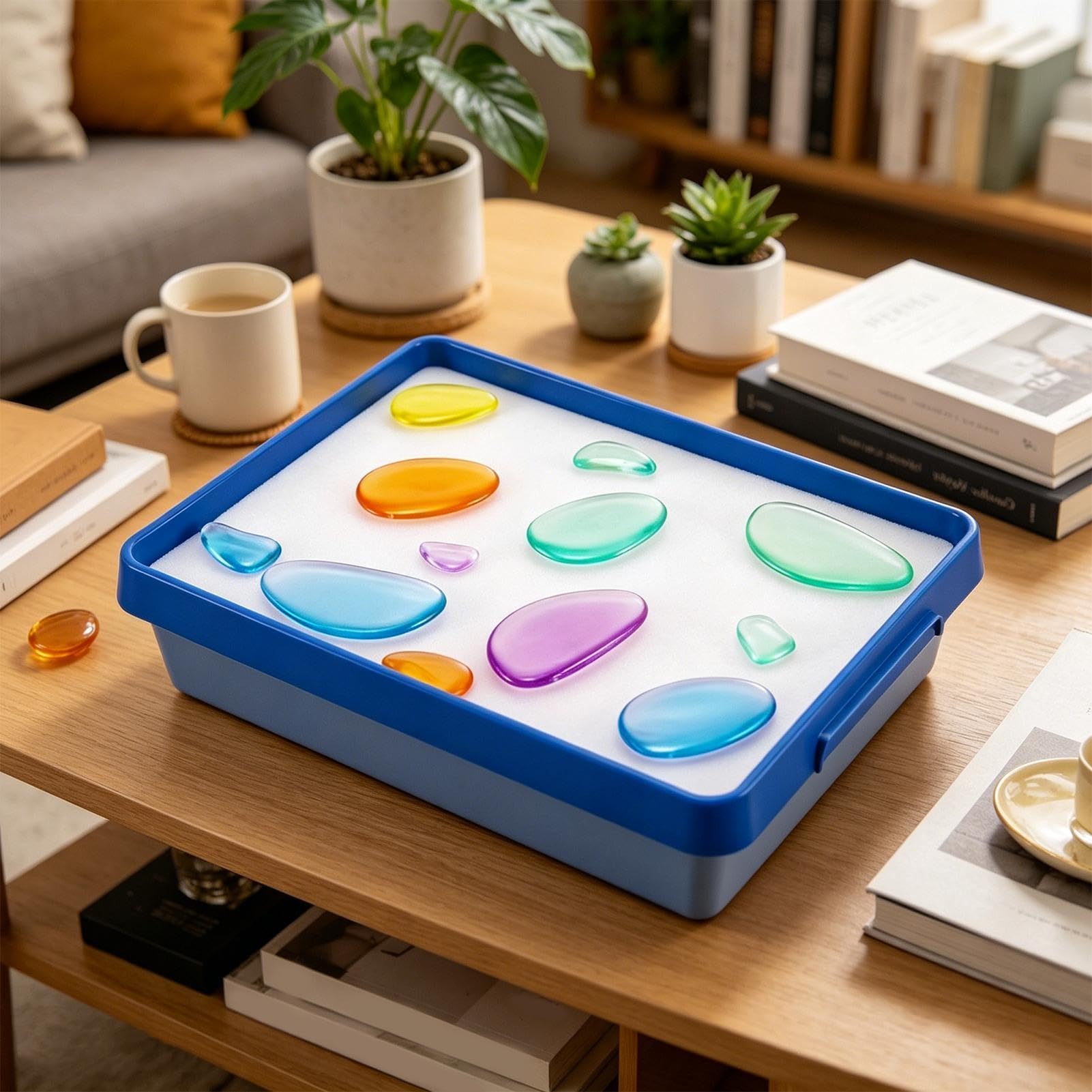 Tavolo Luminoso per i Bambini Educativo Creativo Portatile con LED | Tavolo Attività di Apprendimento Bambini per Aula, Sala da , Scuola e Casa