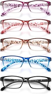 articulo JOLISU Lentes Lectura Mujer - Pack x5, Antiluz Azul, Bisagra Resorte