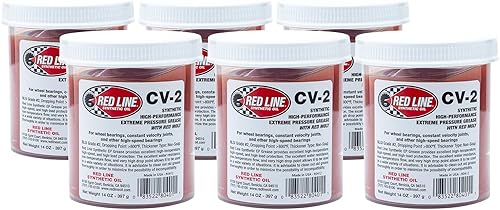 Miniatura 5 de Red Line 80401 CV-2 Grasa, tarro de 14 onzas, 1 paquete
