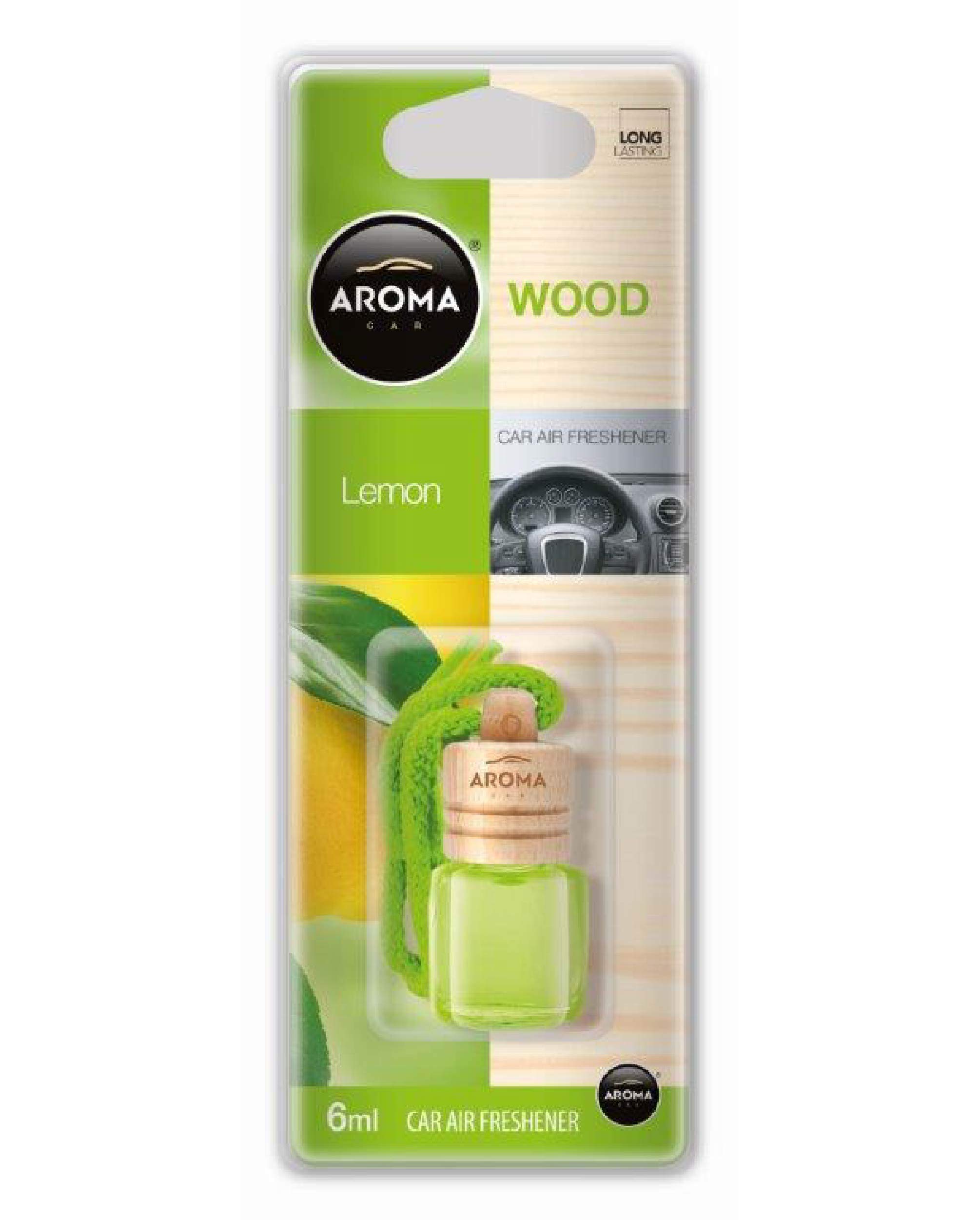Aroma Car Odświeżacz zapachowy do drewna cytrynowego 6 ml w blistrze