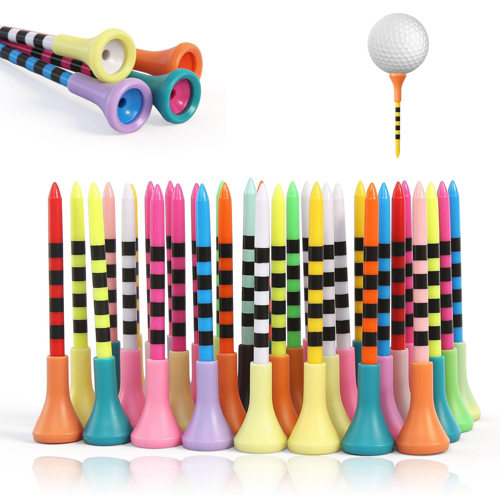 DELAESI Tees de golf multicolor