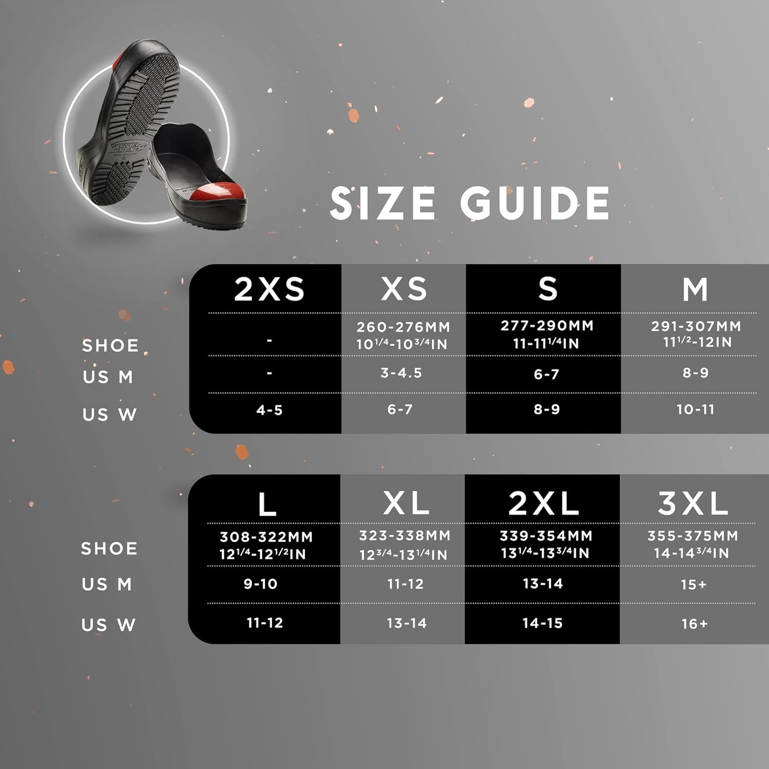 STLFLX - ToeGUARDZ™ Steel Toe Overshoes, Temporary Use Steel Toe Covers Alternative, CSA Z334 Approved Safety Overshoes with Steel Toe Cap & Thermoplastic Rubber, Ambidextrous, Slip Resisting, L
