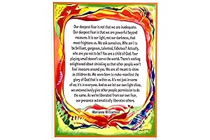 Our Deepest Fear Quote Wall Art - Heartful Art by Raphaella Vaisseau