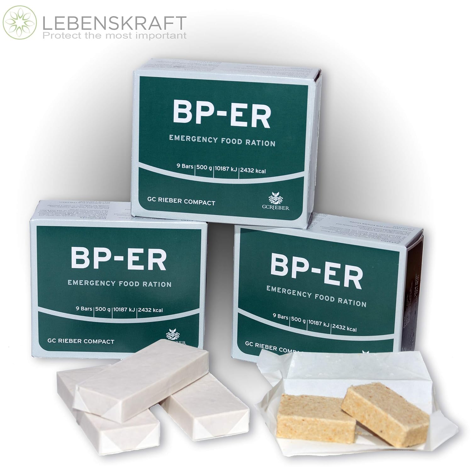 Bp-Er Ration D'Urgence | Boîte De 24 X 500 G Nourriture Longue Durée Prête À Être Consommée Immédiatement.