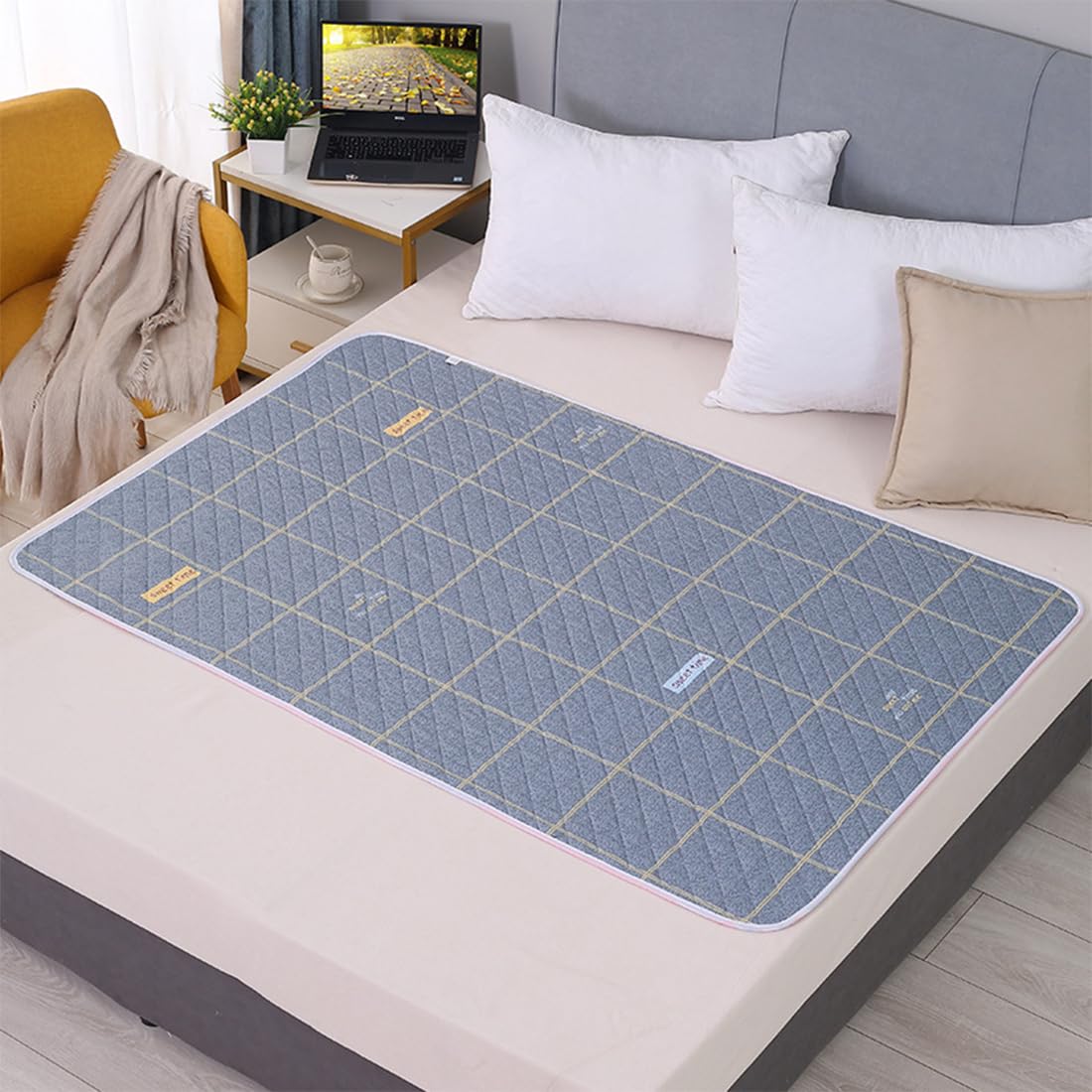 Traverse Letto Anziani 80x120 cm Assorbente Impermeabile Lavabile per Incontinenza