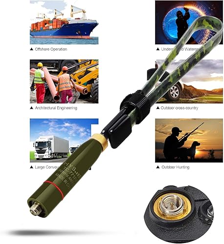 Miniatura 7 de HYS Antena de base hembra SMA de 2M70CM de banda dual VHFUHF (136-174Mhz y 400-470Mhz) Antenas HT para radio Baofeng uv-5r f8hp bf-f8hp WOUXUN