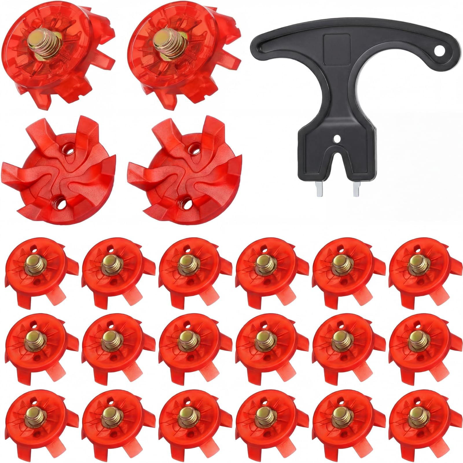 Cozypower 31 Pcs Golf Spikes Cleats Metal Screw with Tool
