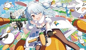 兎田ぺこらプレイマット＆スリーブ2種セット Amazon.co.jp: ホロライブ 兎田ぺこら 誕生日記念2022 ラバー