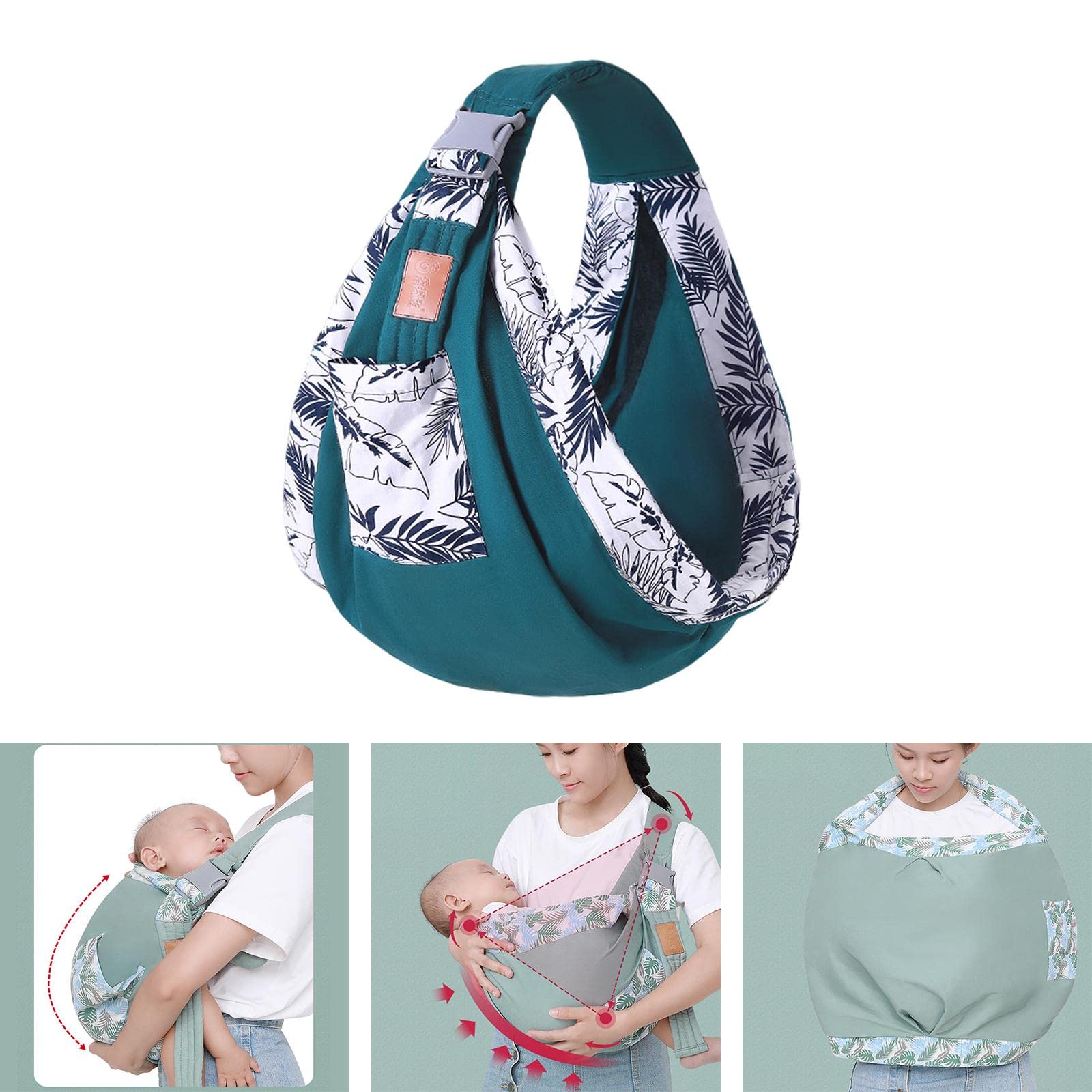 predolo Sangles de Support, Enveloppes de Porte-bébé, pour Nouveau-nés (0-36M) , Vert foncé