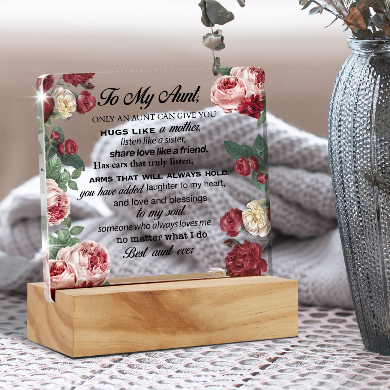 Snapklik.com : Aunt Gifts From Niece And Nephew - Best Aunt Ever Floral ...