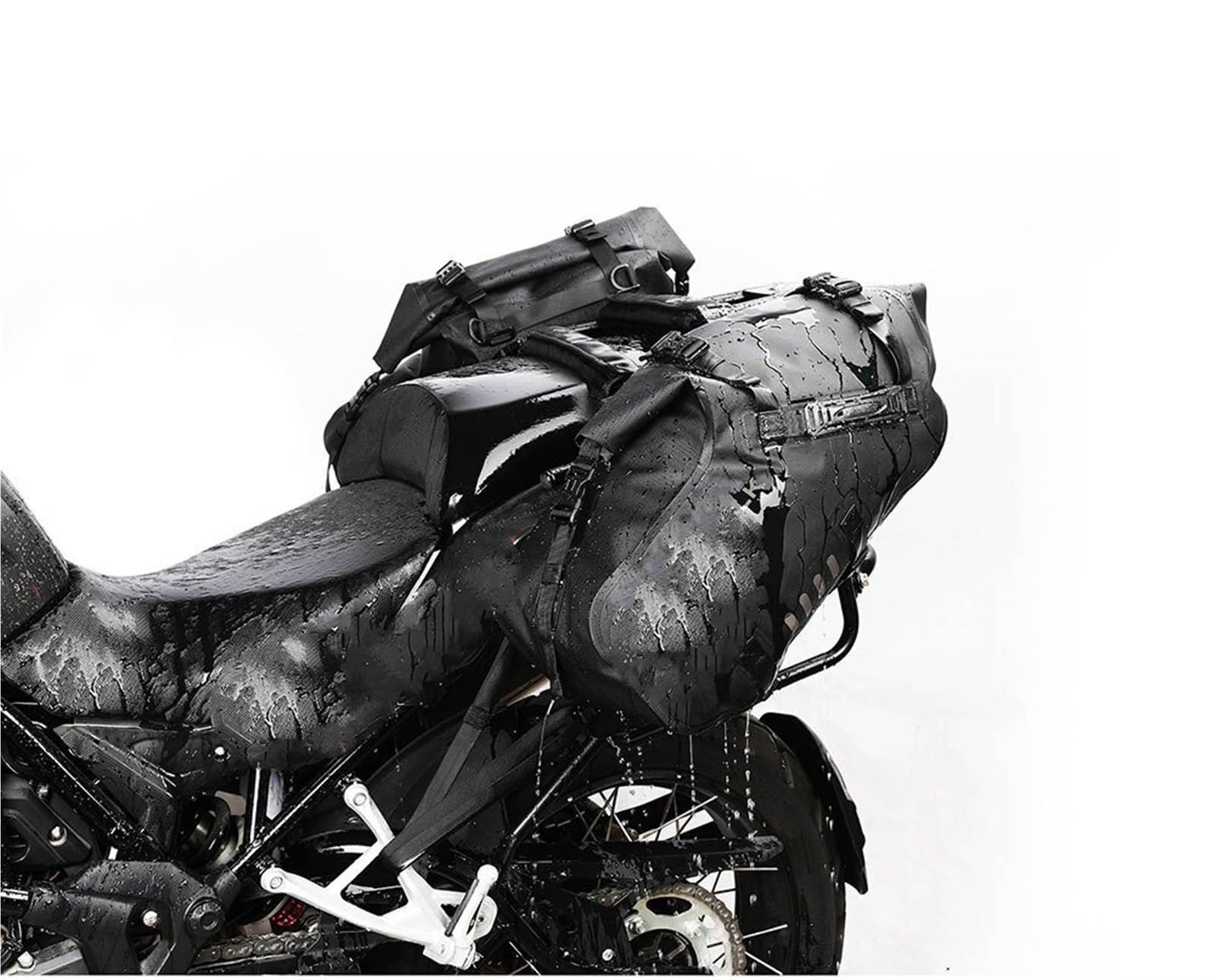 torba na siodełko motocyklowe Torba Motocyklowa Wodoodporna Uniwersalna Torba Motocyklowa Sakwa Torby Siodłowe Boczne Przechowywanie Widelec Bagaż Podróżny