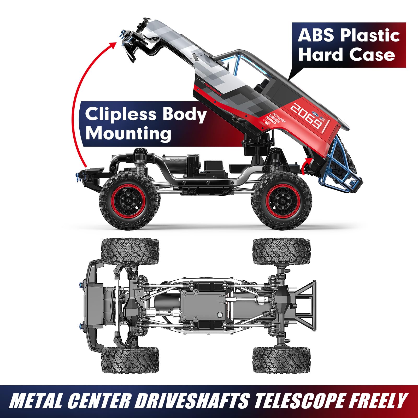 MJX H12P フォードブロンコ クローラーラジコンRTR ブラシレスモーター