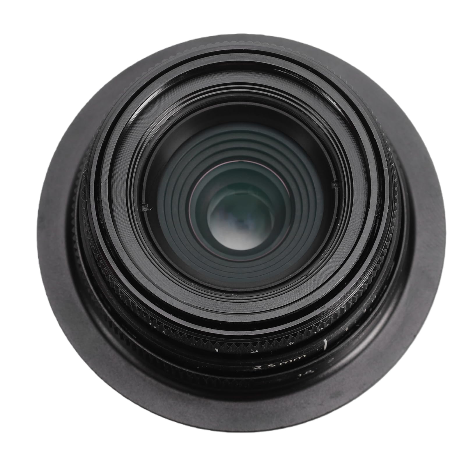 Fabater Obiektyw z ręczną regulacją Ostrości, Szerokokątny Obiektyw Stałoogniskowy 25 Mm F1,8 APS C z dużą przysłoną, Kompaktowy ze Stopu Aluminium z 8 Listkami Przysłony i powłoką UMC dla R7 R10