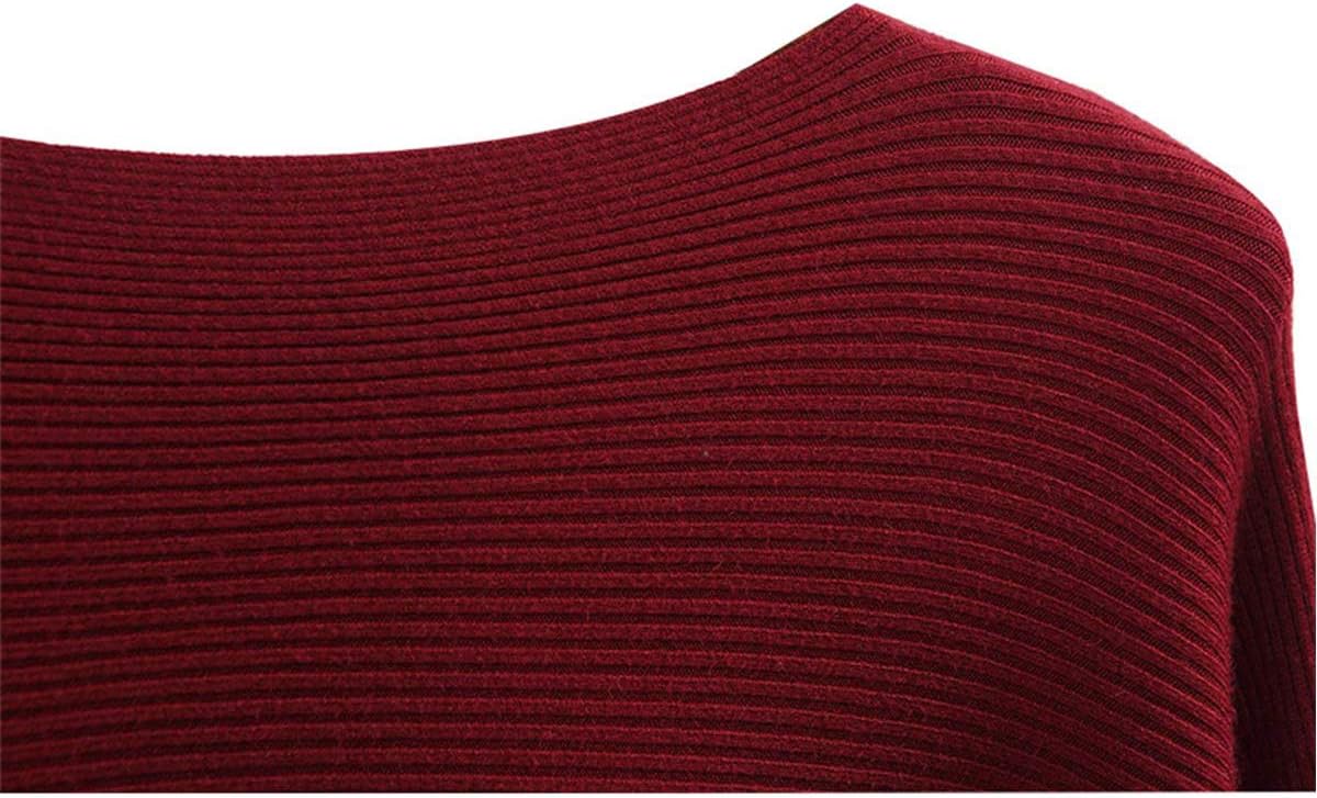 GOLDSTITCH Boat Neck Batwing Sleeves Dolman Knitted Sweaters and Pullovers Tops for Women - Image 4