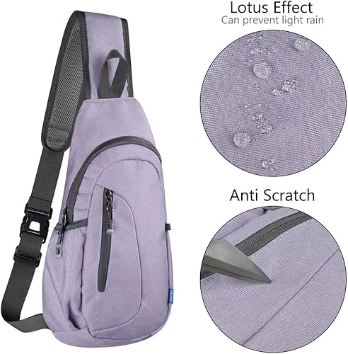 Miniatura 4 de TITECOUGO Bolso bandolera pequeño, mochila cruzada ligera para hombres y mujeres, bolsa de hombro para deportes y exteriores