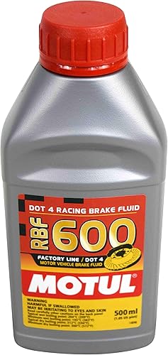 Miniatura 2 de Motul MTL100949 8068HL RBF 600 Aceite de línea de fábrica Dot-4 100 % Sintético de Freno de Carrera - 500, 300 ml, 10 onzas líquidas, 4 botellas, 4