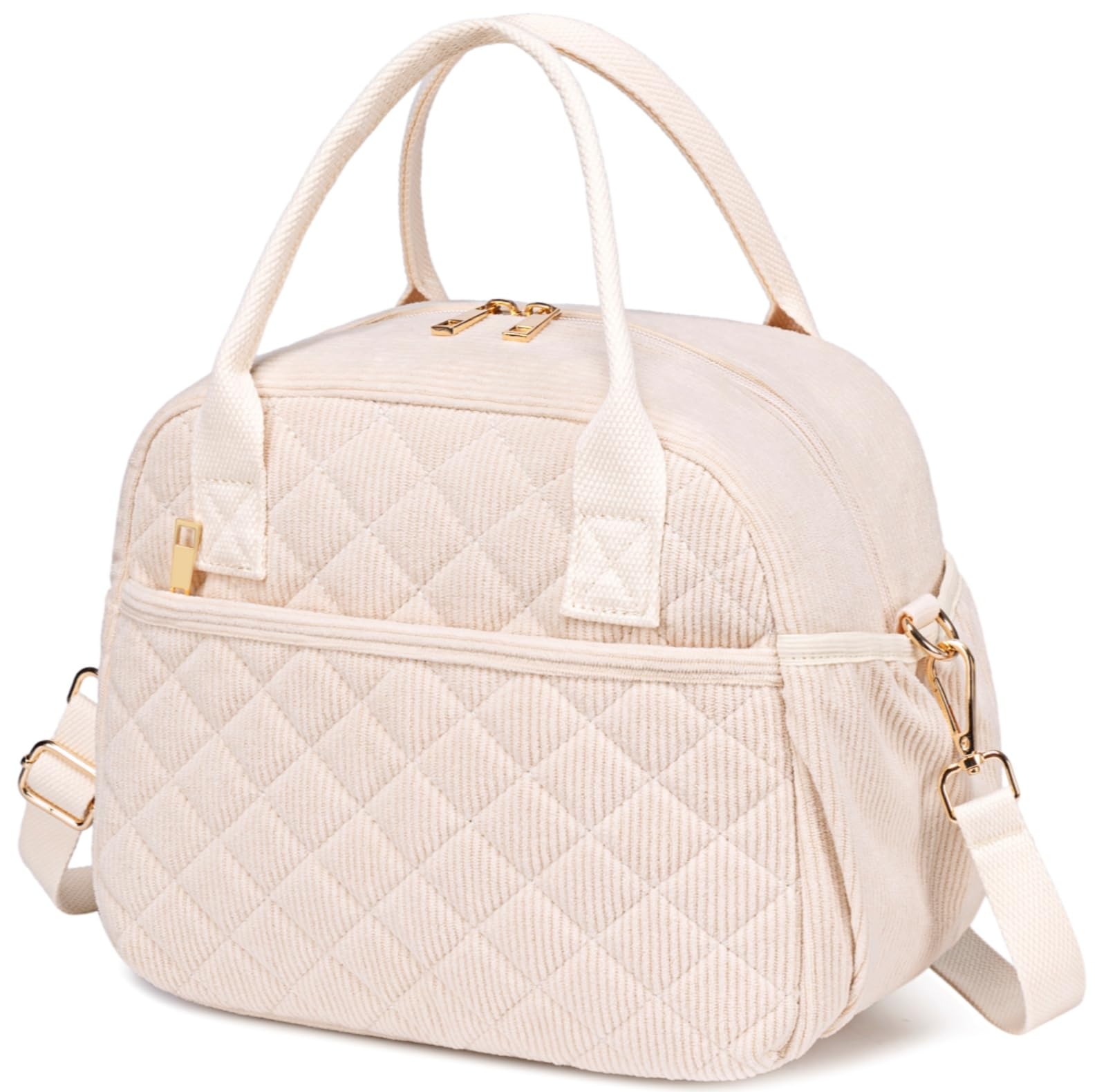 CAMTOP Lunch Box for Women Insulated Lunch Bag Lunchbox Cooler Thermal Leakproof Quilted Reusable Lunch Tote Bag for Work School Travel Picnic (