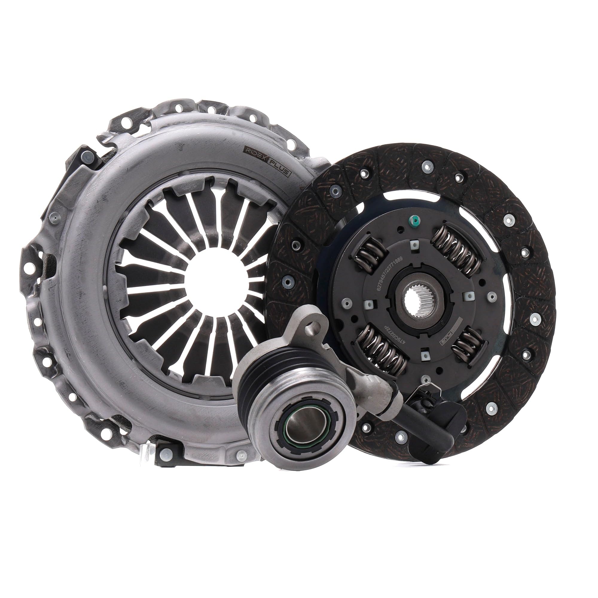 RIDEX PLUS 479C0272P Kit de embrague con desembrague central con plato de embrague sin cojinte de desembrague Compatible con RENAULT Megane 3 Grandtour KZ0/1